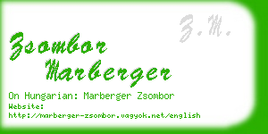 zsombor marberger business card